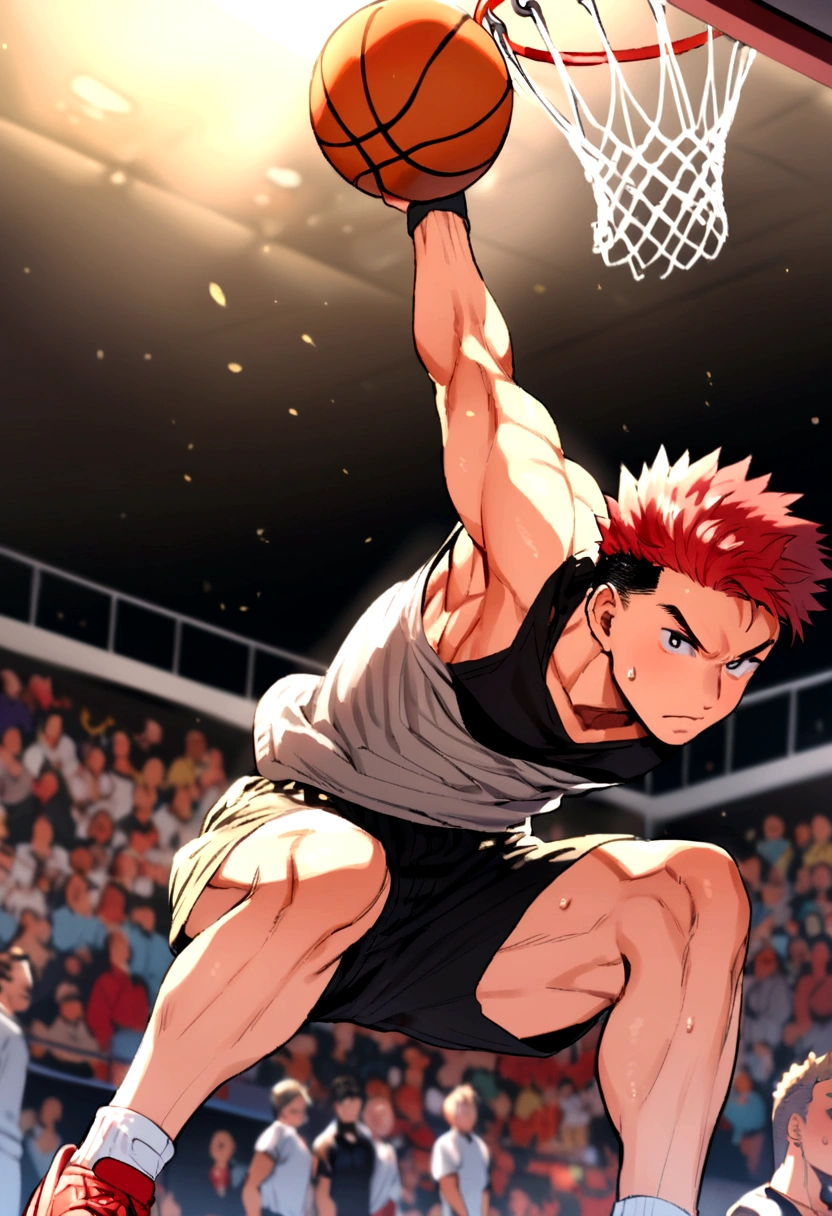 Slam Dunk,Sakuragi Hanamichi,,Red hair,Short Hair,Sports haircut