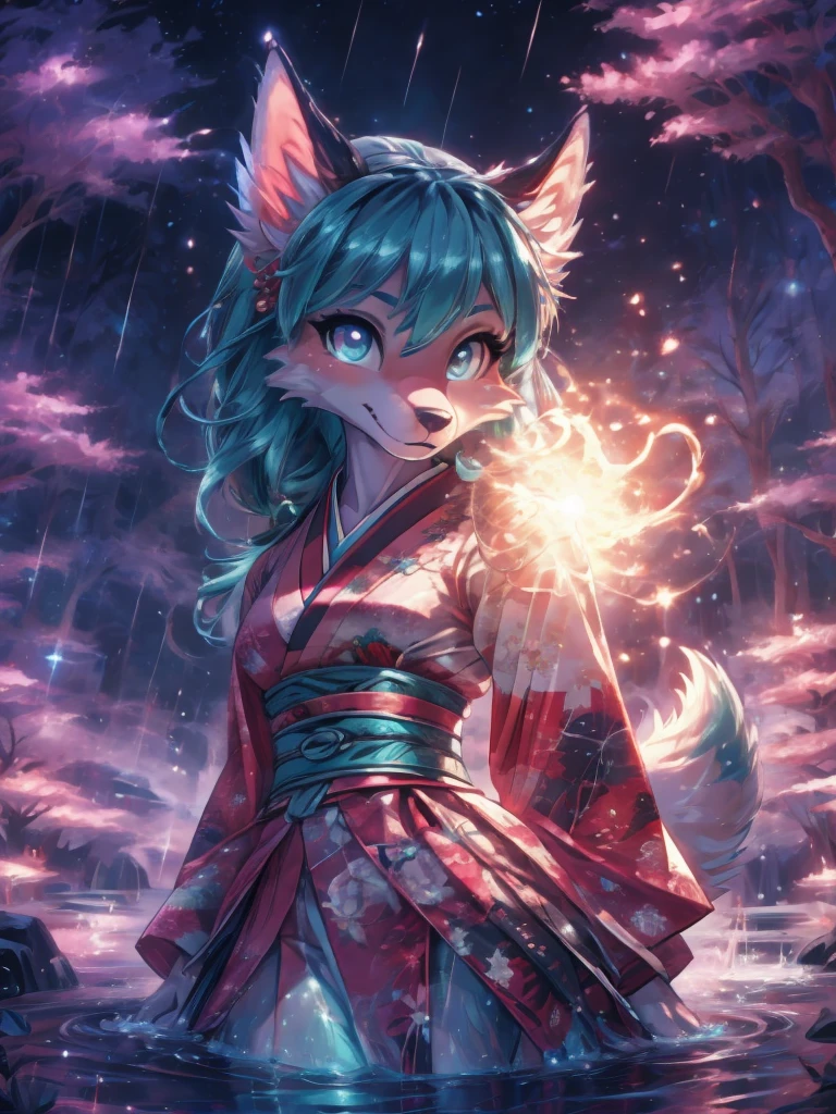 Hatsune miku alta definicion buena anatomia add_detail:1, orejas de kitsune, tatuaje tribal add_detail:1, cute girl add_detail:1, add_detail:1,traditional japasse clothes add_detail:1 japanese shrine landscape add_detail:1, fullbody  descalza add_detail, rostro altamente detallados, deep aqua iris add_detail:1 lighting eyes add_detail:3, garras de lobo, colmillos afilados add_detail:1, zorra salvaje add_detail:1, aura de luz resplandeciente add_detail:3,  sakuras landscape add_detail:1, in magic spring water pool add_detail:1, raining day add_detail, touching water with her hands, sexy kimono add_detail:1