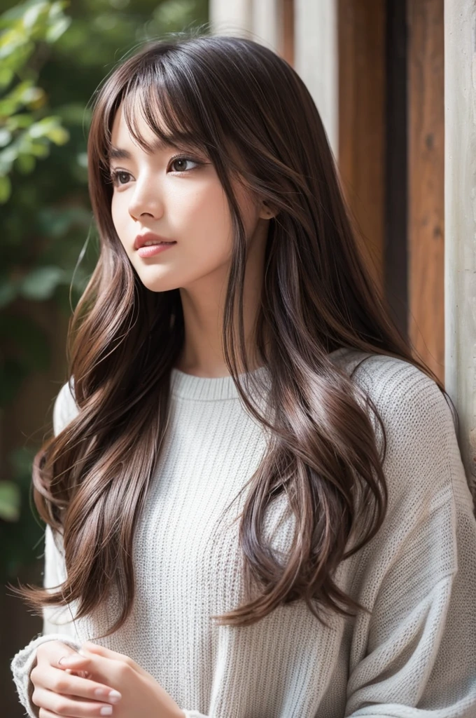 A woman with beautiful hair