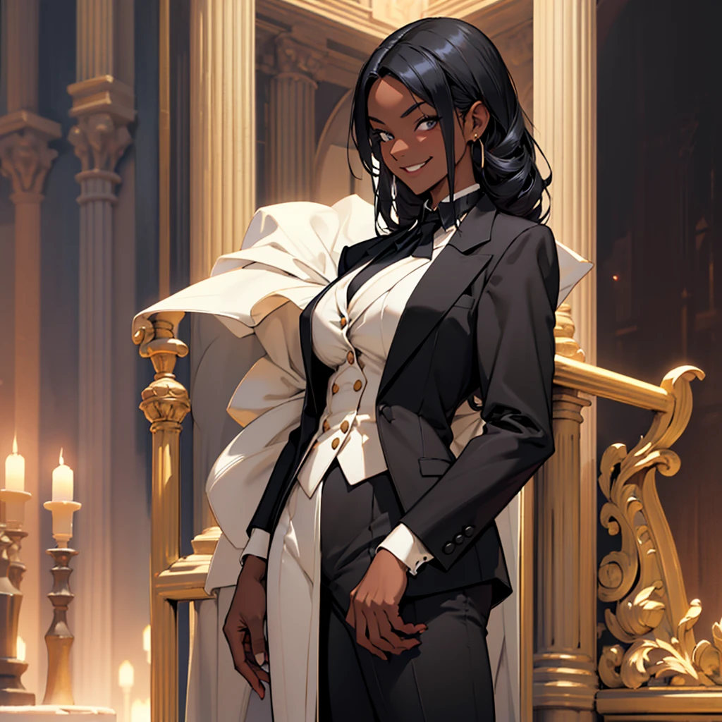 (PrincessCoffee girl) ,gold eyes ,(dilated pupils), (Whipped) surrounded by warm and seductive coffee steam. She has luminous light dark skin and a tantalizing camel-t , she embodies the perfect mix of seduction and power in the coffee world ,