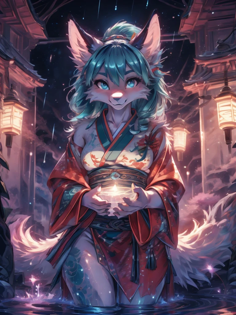 Hatsune miku alta definicion buena anatomia add_detail:1, orejas de kitsune, tatuaje tribal add_detail:1, cute girl add_detail:1, add_detail:1,traditional japasse clothes add_detail:1 japanese shrine landscape add_detail:1, fullbody descalza add_detail, rostro altamente detallados, deep aqua iris add_detail:1 lighting eyes add_detail:3, garras de lobo, colmillos afilados add_detail:1, zorra salvaje add_detail:1, aura de luz resplandeciente add_detail:3, sakuras landscape add_detail:1, in magic spring water pool add_detail:1, raining day add_detail, touching water with her hands, sexy kimono add_detail:1, santuario de oracion add_detail:1