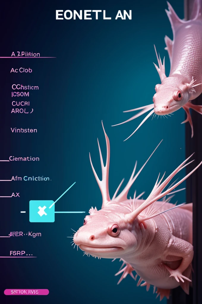 Generate an axolotl as if it were a semiconductor brand
