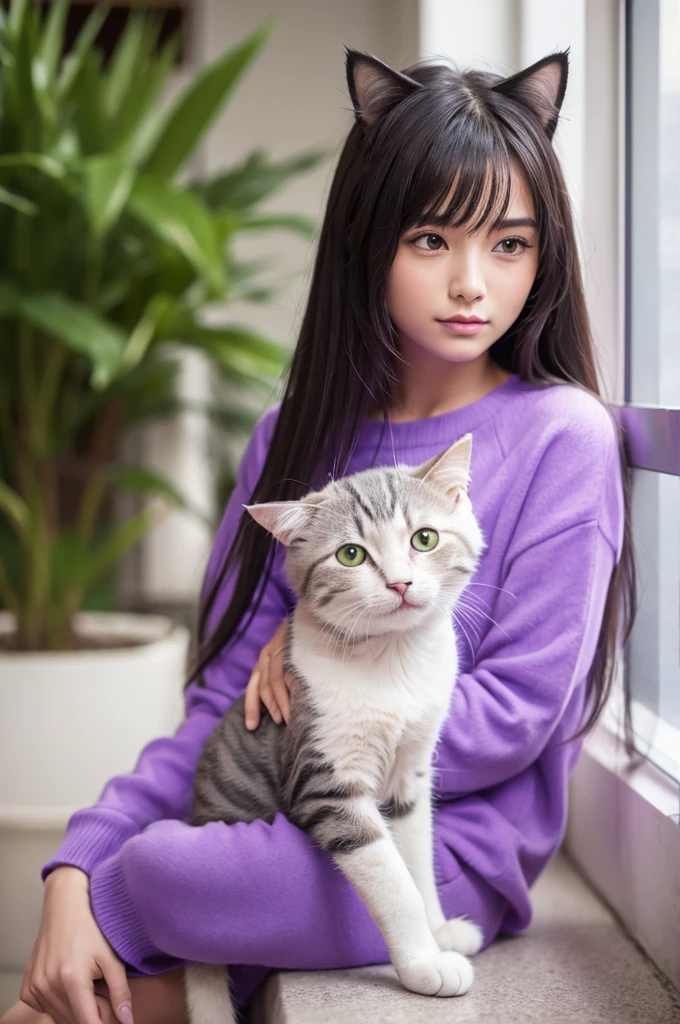 Cat•Human•Purple