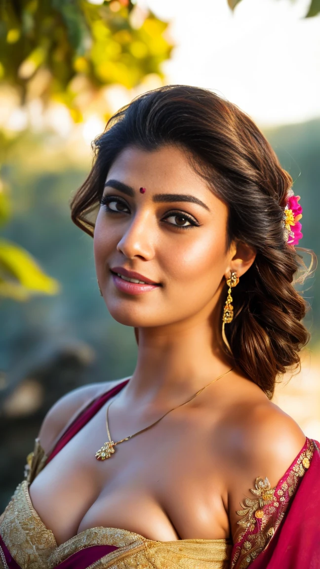 Outdoor image of 21yo in school school photo in school masterpiece, (photorealistic:1.7), best quality, beautiful lighting, Eleanor Latino Woman 20yo Old Big Breasts Plus Size Model random colour beautiful eyes extremely( hair Bun)long extreme curly hair Lifts wearing Indian flowers ethnic elegance princess transparent salwar kameez. Flowers on hair (Persian princess)),off shoulder ,bra, big wearing flower tiara on the head,from top view, selfie, extreme close up photo of curvy Latina indian, hourglass figure, swooping breasts, sexy armpits, seducing on mountains, French braid hair, necklace, sultry, winking at viewer annoyingly, teal pink lace bra and saree, night, (cinematic:1.3), intricate details, (Art Station:1.2),Tamil pretty girl, ultra realistic skin