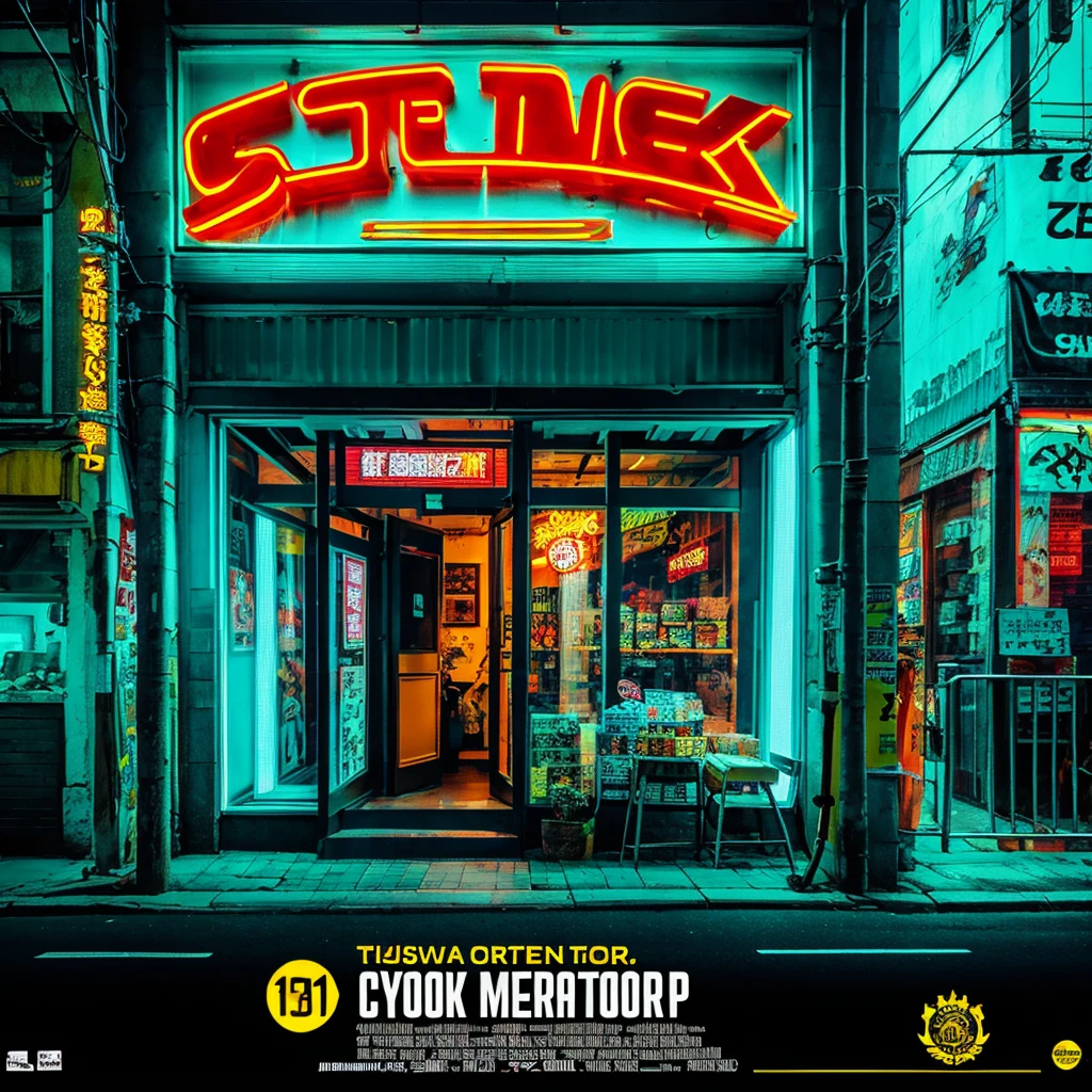 Cyberpunk Toy Store Poster