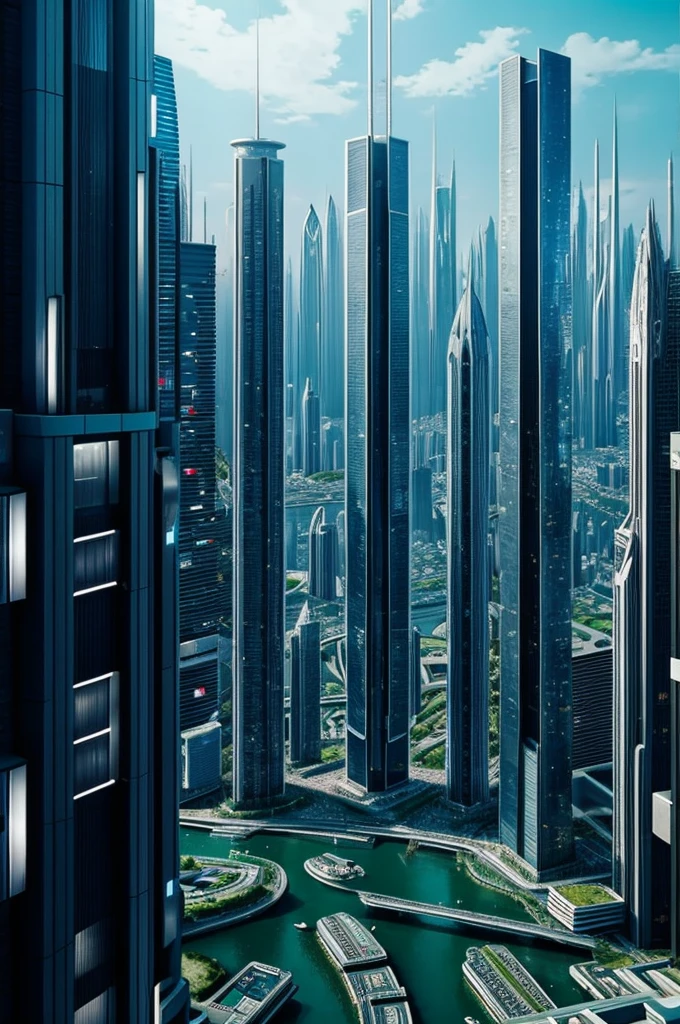 futuristic city