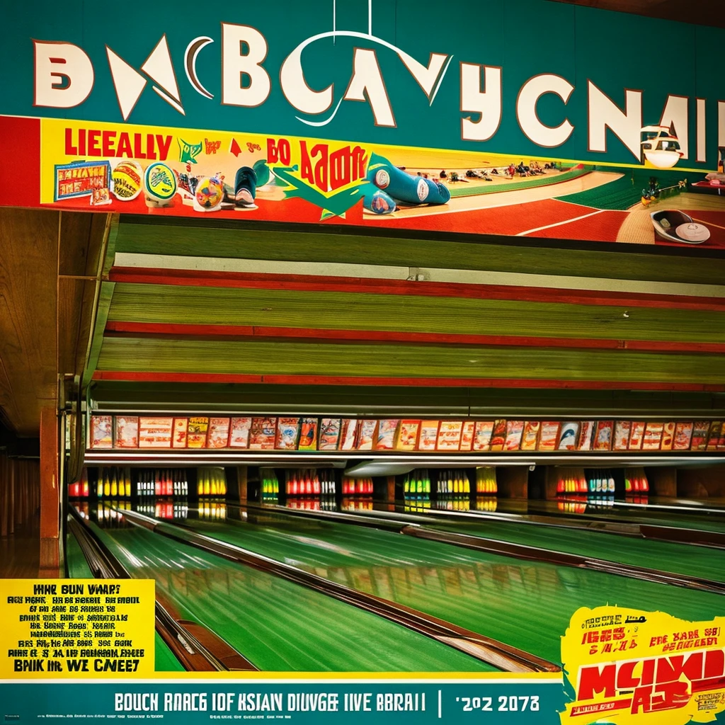 Bowling alley poster Sports hall poster
