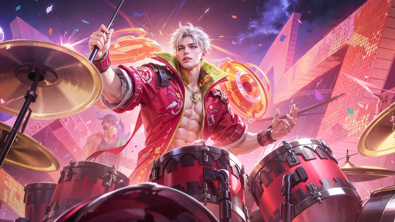 Best quality, masterpiece, detailed skin texture, detailed clothes texture, detailed face, super detail, 8k, intricate detail, 1 boy, The color doesn't change, Muscle guy, 1 guy