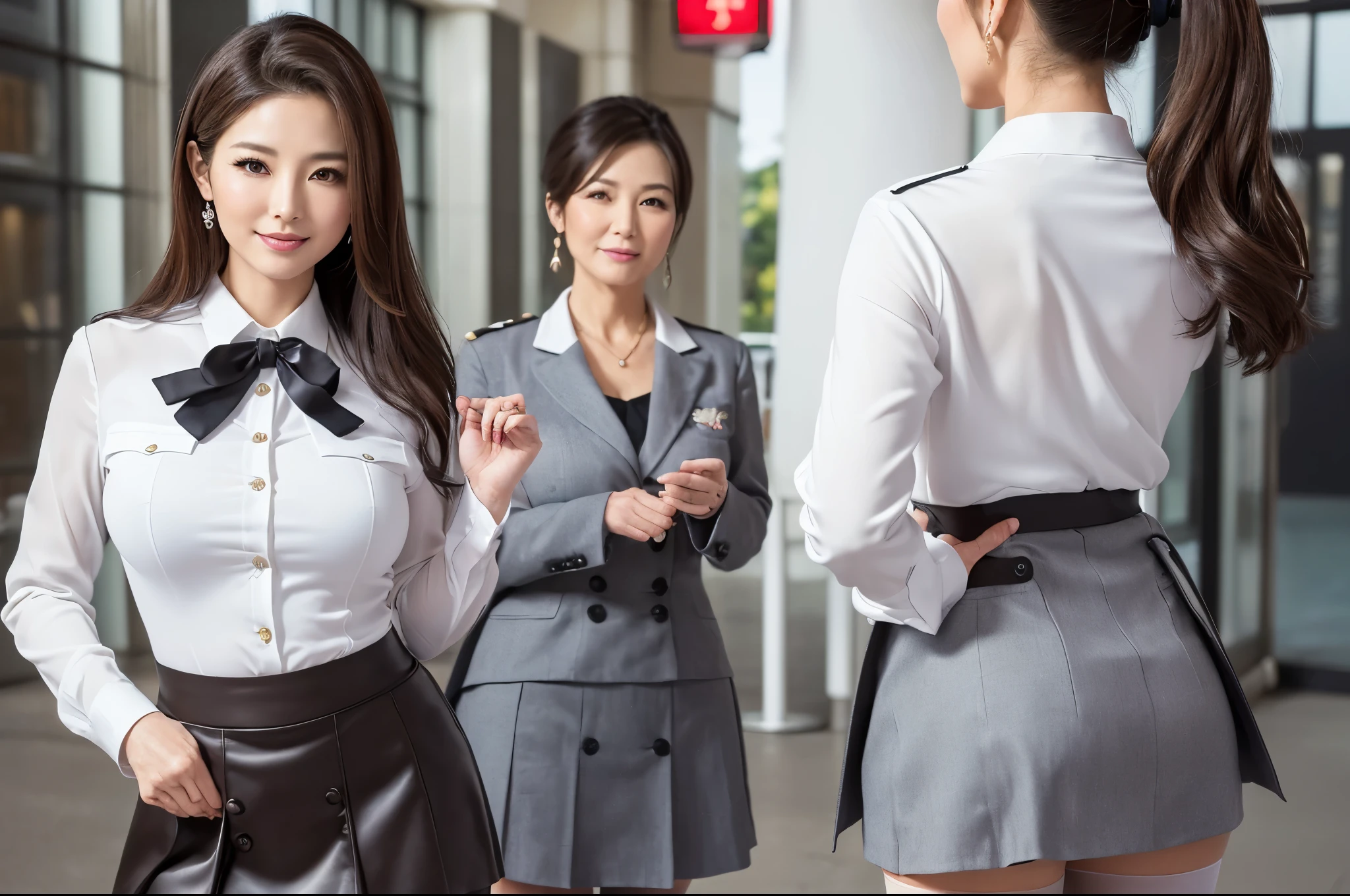 women wearing north Korean soldier uniform with korean soldier hat, color blue green are lined up in a line, beautiful north Korean soldier woman, sexy movie photo, Korean, beautiful alluring women, woman, femme, wonderful masterpiece, exotic expression, wtf, wonderful, beautiful korean soldier woman, middle eastern skin, very attractive, youtube thumbnail, mesmerizing, beautiful korean soldier woman, islamic, beautiful female, very detailed image, realistic image, 16k resolution, very detailed faces of beautiful woman north Korean soldier