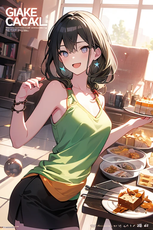 (small breasts:1.3), (perky chest:1.1), (pointed chest:1.0), (fashion magazine cover:1.3),(from below:1.0),(from side:0.9),masterpiece, 1girl, Amazing Cleavage:1.1, thin waist, big ass, Raised sexy, small breast: 1.3, posed cleavage:1.2、solo, looking at viewer, open mouth, have a cute grass of cute beergrass,black hair, dark green eyes, dress, bare shoulders, jewelry, collarbone, sidelocks, hairband, earrings, indoors, off shoulder, :o, sweater, arms behind back, plant, short hair with long locks, gild hairband, off-shoulder dress, sweater dress, off-shoulder sweater, red sweater, dark gord hair, big side hair, very long side hair,is rendered in (masterpiece: 1.2, best quality), with (ultra high resolution) and an exquisite (depth of field). This masterpiece is not only visually stunning but also tells,A scene of cooking in the kitchen by classroom