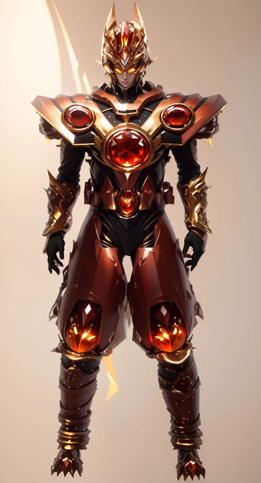 Plus diamonds,The color changes to red and amber,Some red and amber(Ensure its layering and armor texture,Red is the dominant color,Add some gold for decoration)
