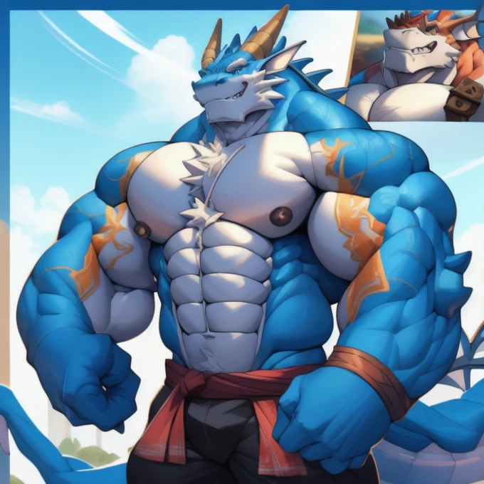 abs adoptable antro character design digital art dragon dragonborn dragon boy fanart fantasy furry glitch diagram love male muscular muscle hairy huge muscles aiadoptable aiadopt
