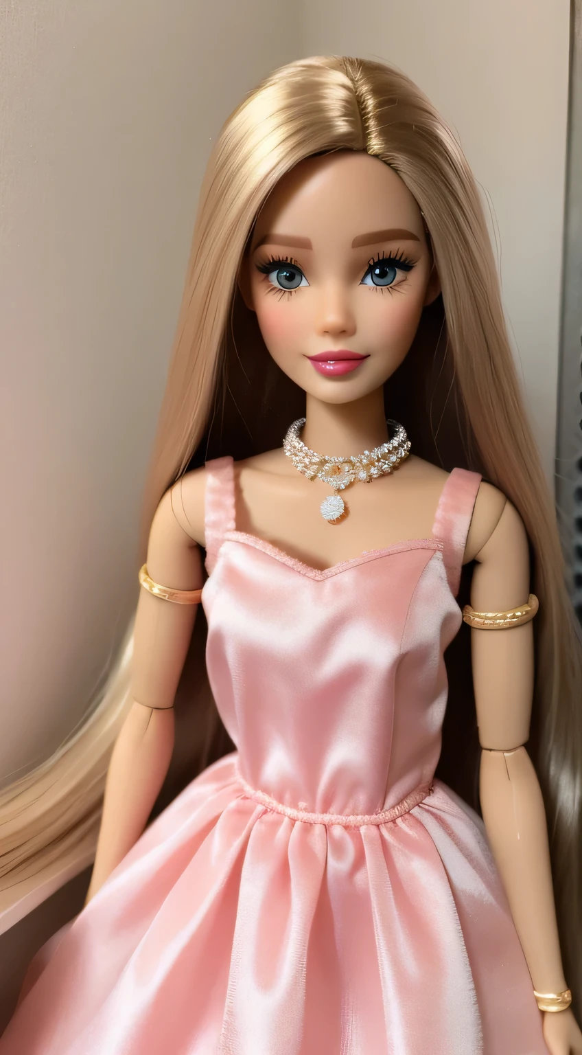 Hello Kityy doll with blonde hair and purple dress