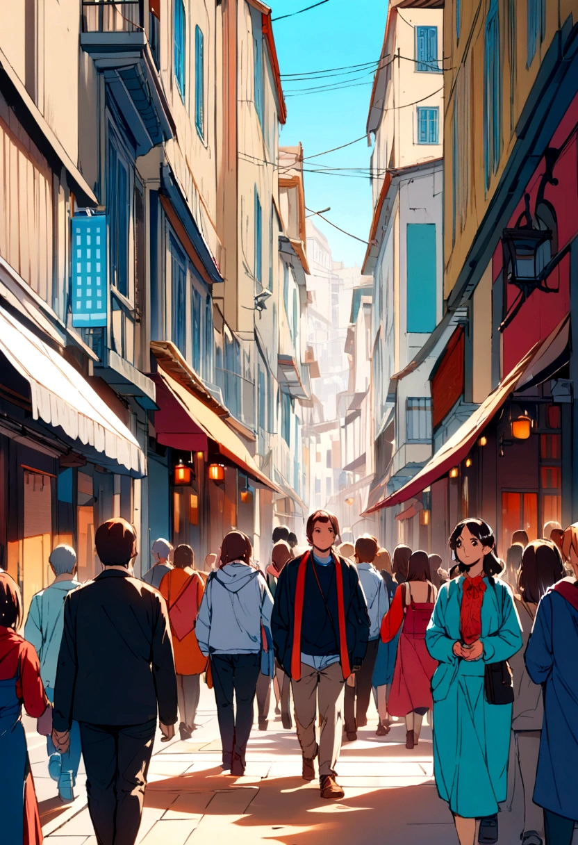 People walking
