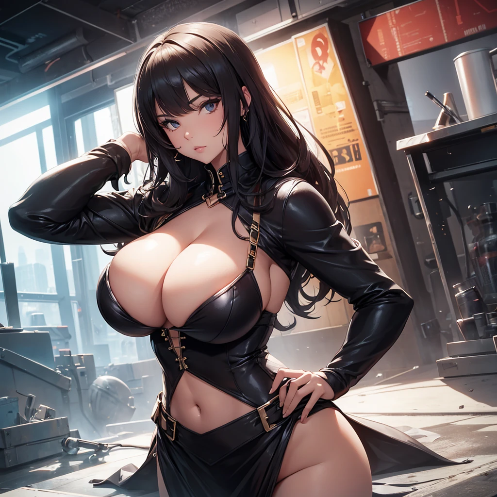 She has very big breasts and is so beautiful that she destroys the world