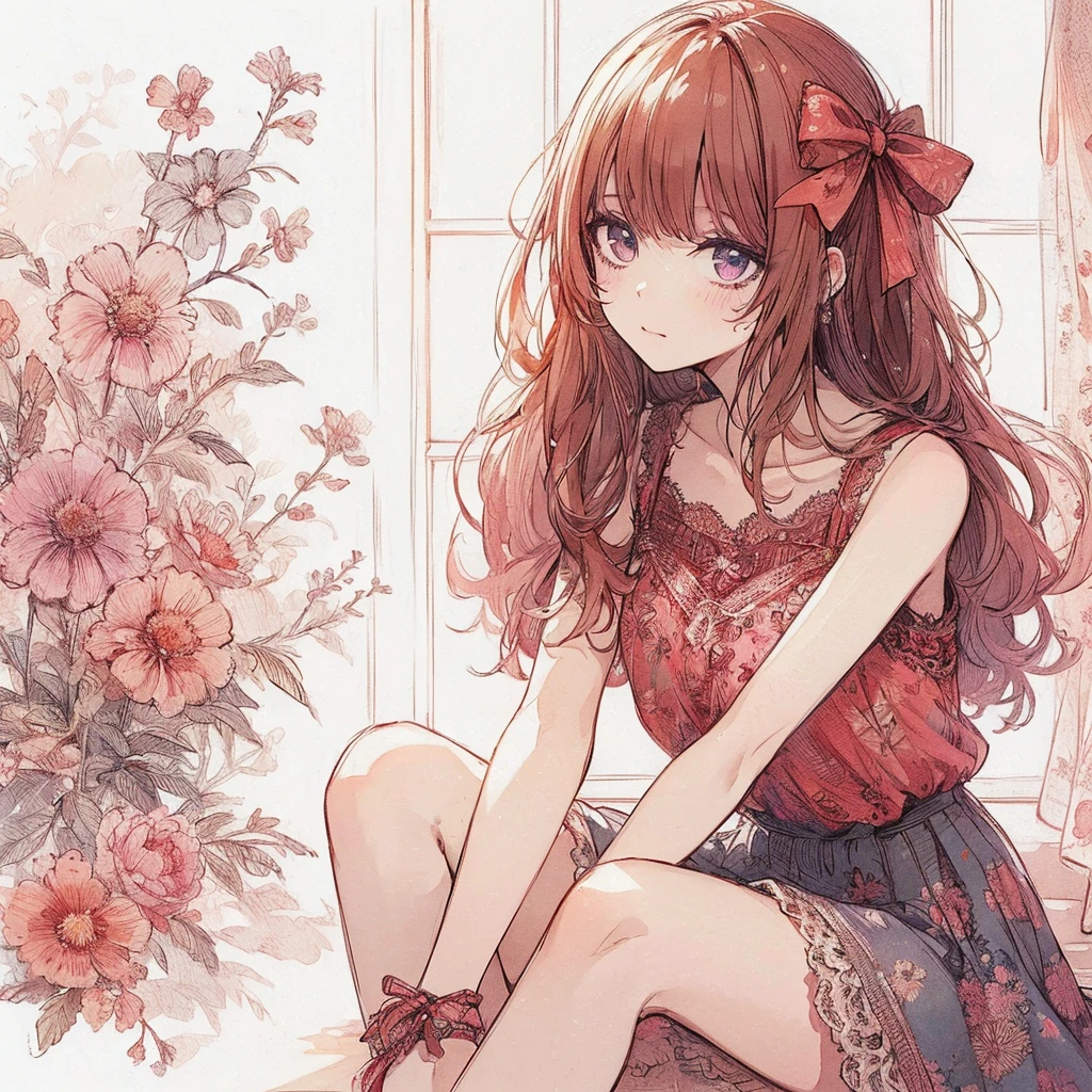 Official art using high-quality hand-drawn watercolor sketch techniques. (best quality,4k,8k,highres,masterpiece:1.2),ultra-detailed,beautiful detailed eyes,A girl with beautiful eyes, everyone, beautiful anime girl, cute anime girl, smooth anime art, anime style, elegant colors, soft lighting, delicate beautiful wet eyes, very coquettish, (beautiful large breast:1.2), (correct hands:1.2),