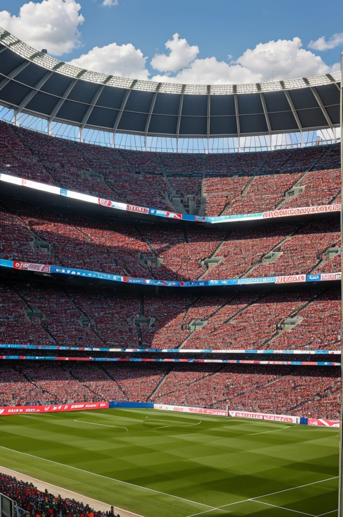 A soccer stadium with Mexican fans