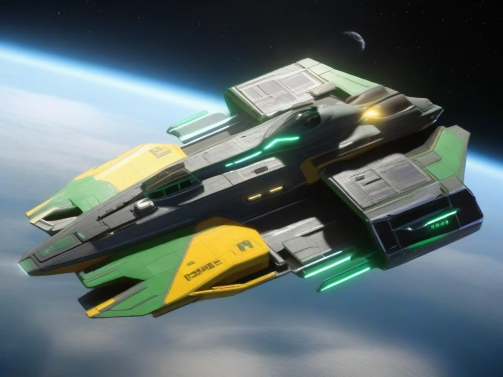 The space fighter looks like green and ((enterprise)), 背景中有一颗非常小of行星, Star-Trek,
Unreal Engine 5 Rendering, 详细of哑光照片, Photorealism,
Crystal clear,(High contrast),
(华丽of照片:1.3) of (Extremely detailed:1.3), 8K, masterpiece, ((Extremely detailed:1.1)), 16k textures, 般of感觉, complex,epic, Ultra HD, Digital SLR Camera, front