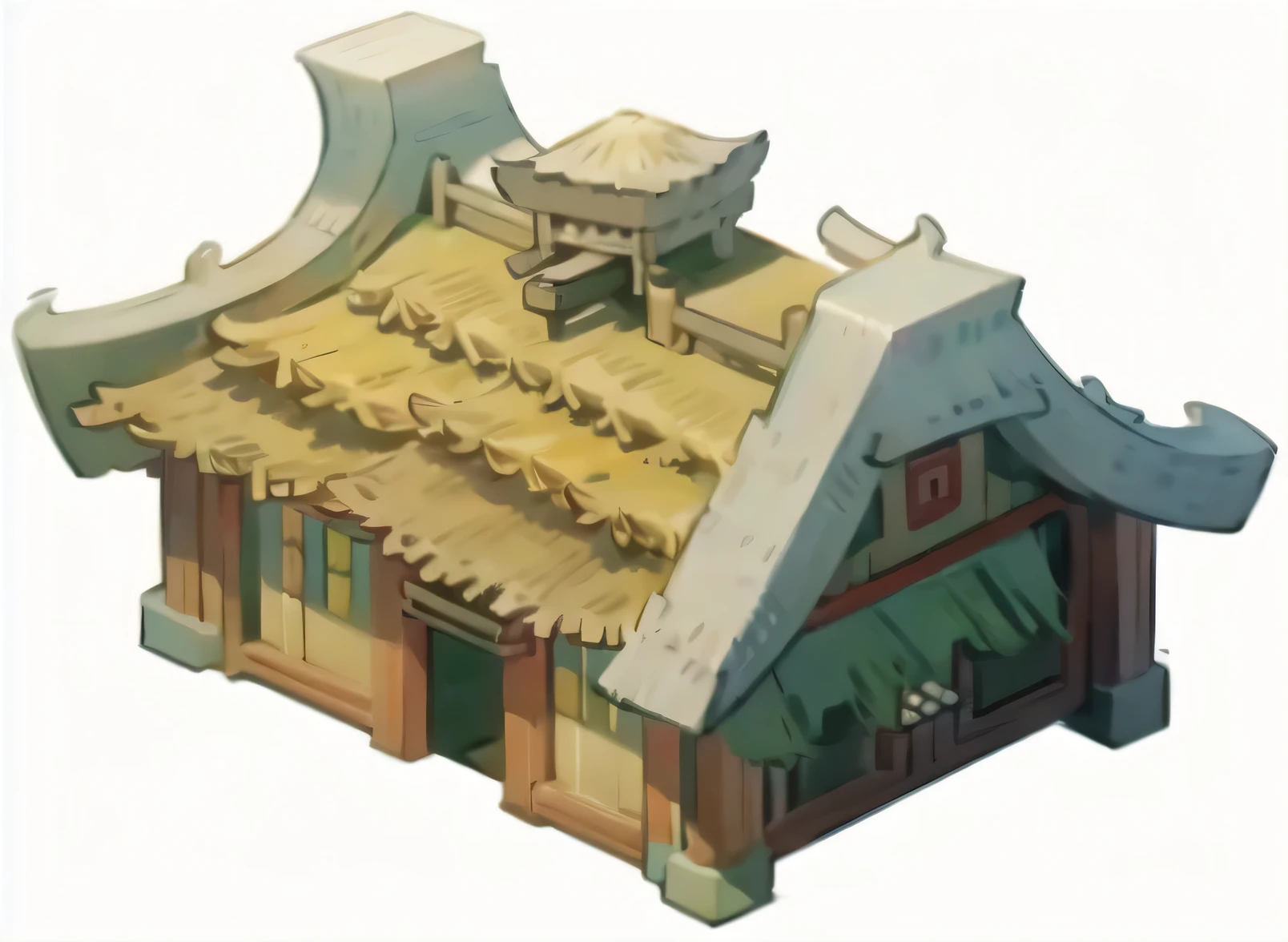 Tang Dynasty Chinese thatched house