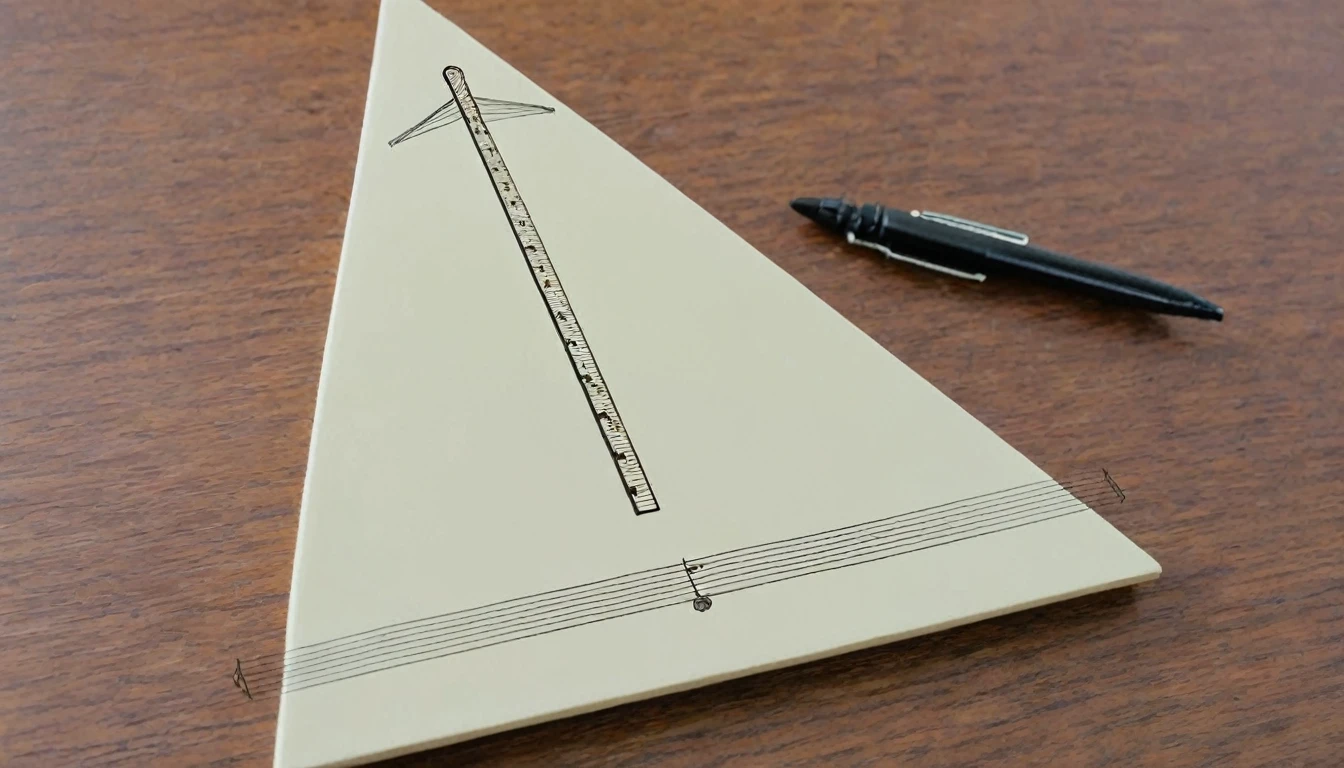 Draw a metronome on the table