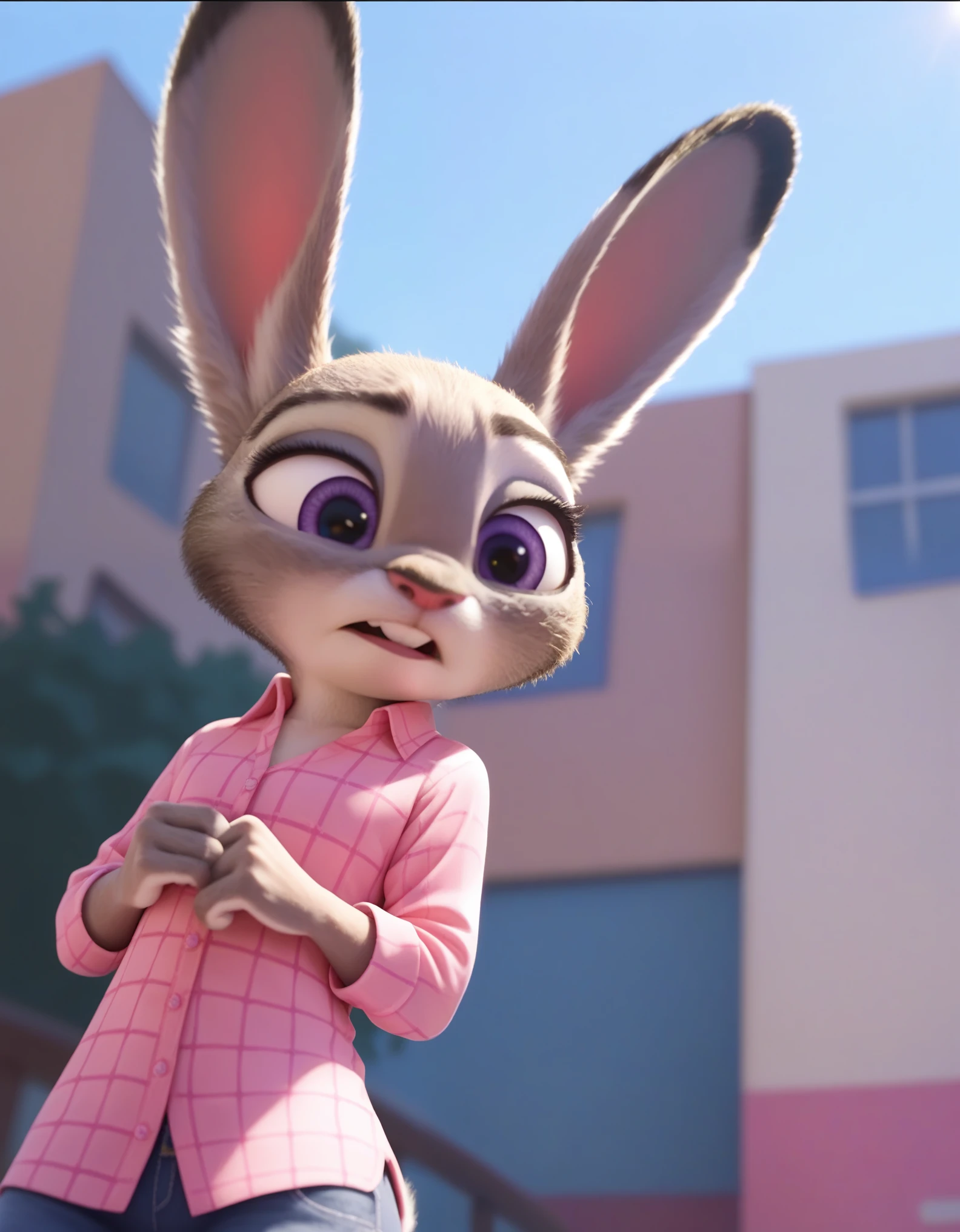 judyhopps looking down, low angle score_9, score_8_up, score_7_up, score_6_up, 