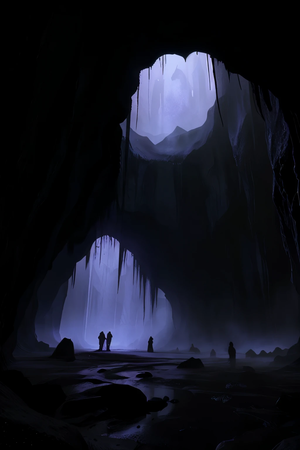 Gloomy cave