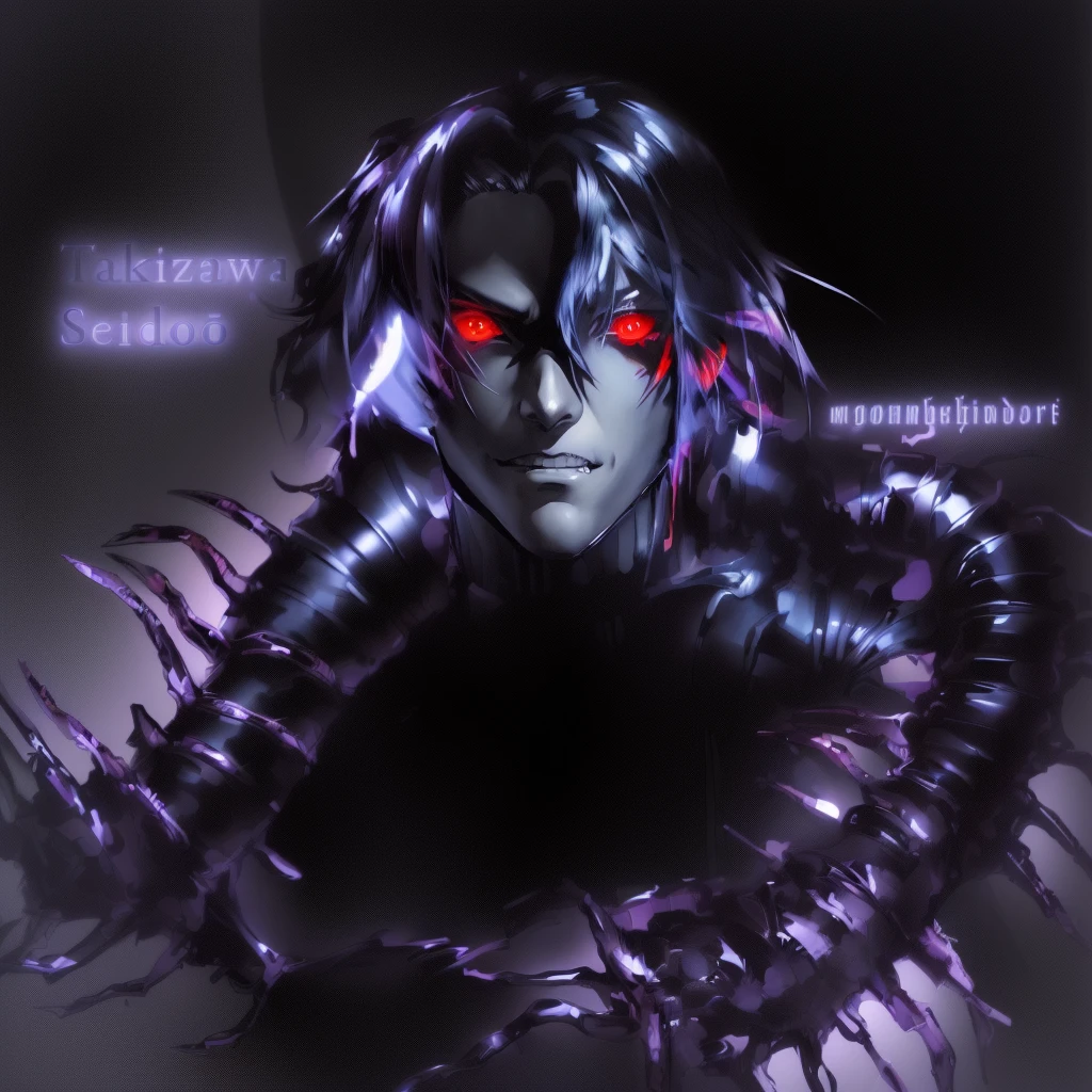 anime character with red eyes and black and white hair, scolopendra envelops you like a scarf !! Takeshi Amano!!, Tokyo Ghoul, Shigenori Soejima illustration, Ken Kaneki, kaneki ken, Tatsuya Endo, Zerochan art, fan art &quot;, Zerochan, tsutomu nihei, made in an anime artist&#39;s studio, Demon Slayer Rui, fanart