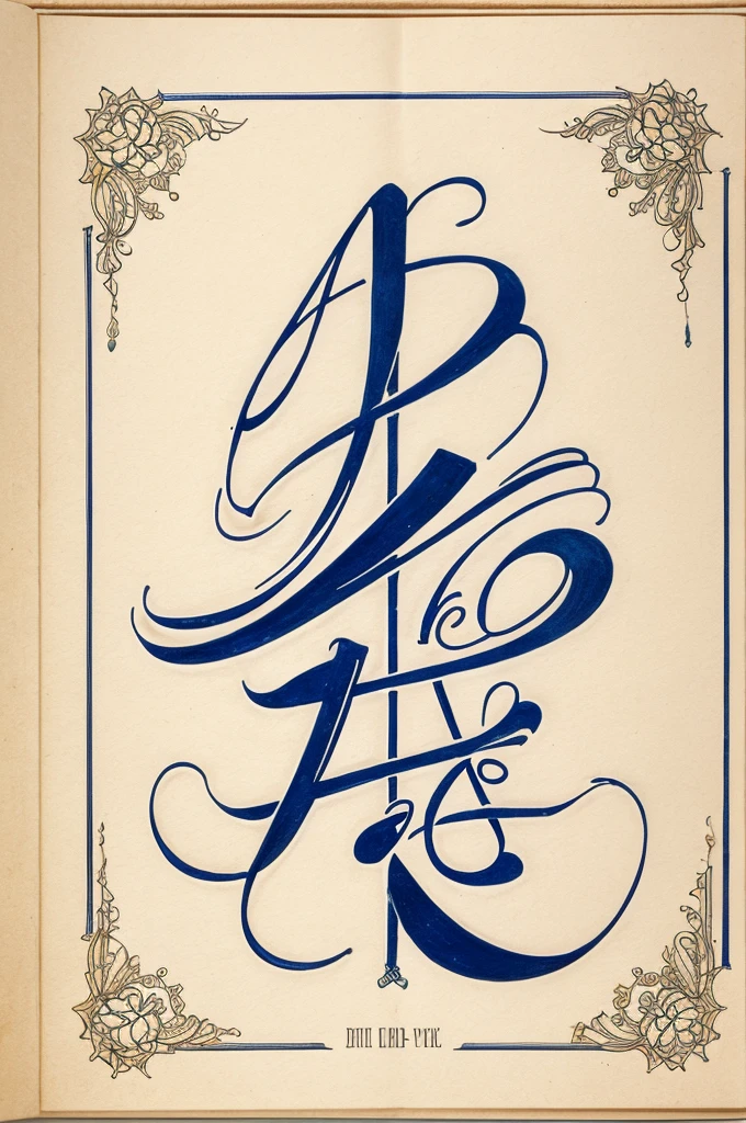 Novel adornments heading in calligraphy font and suitable illustrations