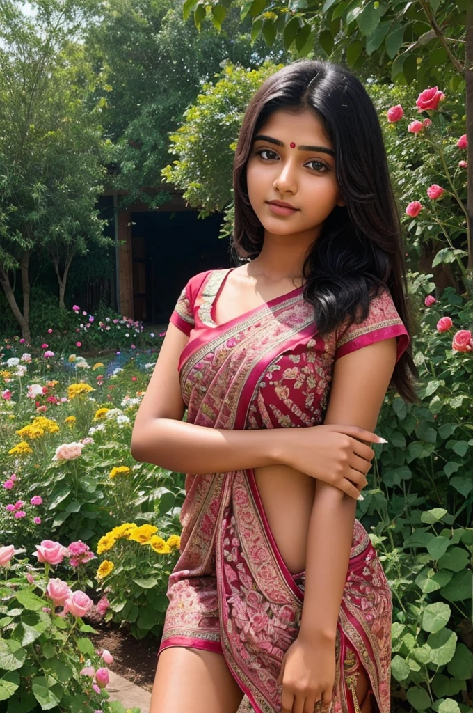 21 year old indian girl Real face just edit all flowers garden all types rose