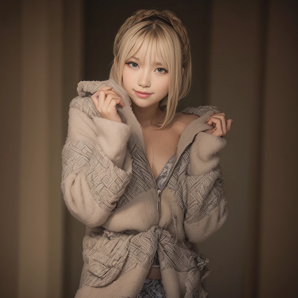 A woman wearing loungewear