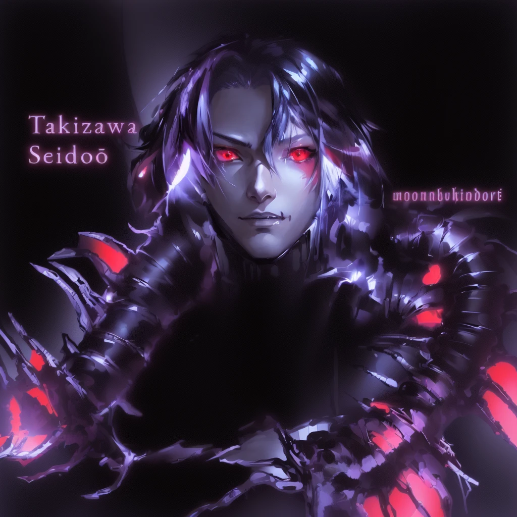 anime character with red eyes and black and white hair, scolopendra envelops you like a scarf, ((Sui Ishida)) !! Takeshi Amano!!, Tokyo Ghoul, Shigenori Soejima illustration, Ken Kaneki, kaneki ken, Tatsuya Endo, Zerochan art, fan art &quot;, Zerochan, tsutomu nihei, made in an anime artist&#39;s studio, Tokyo Ghoul cover style, fanart