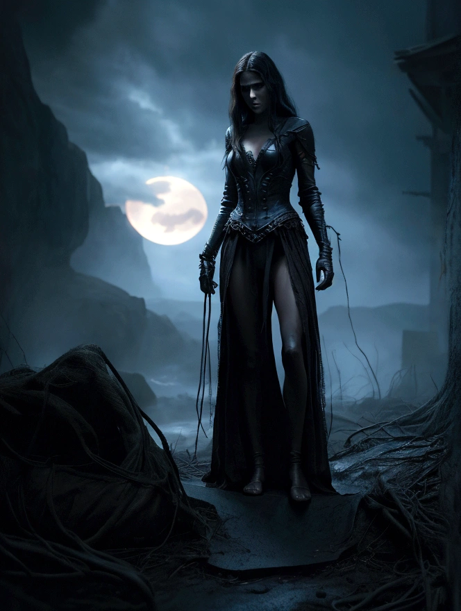 1 tall figure ready for battle, standing in the soft moonlight, awakening at dawn with a clear purpose, driven by love and fear, taking each step forward, tentacled hands carrying the weight of the day, unwavering for the dreams of their family, (best quality,4k,8k,highres,masterpiece:1.2),ultra-detailed,(realistic,photorealistic,photo-realistic:1.37),dramatic lighting,cinematic composition,dark fantasy,moody atmosphere,deep shadows,intense colors,rich textures,digital painting