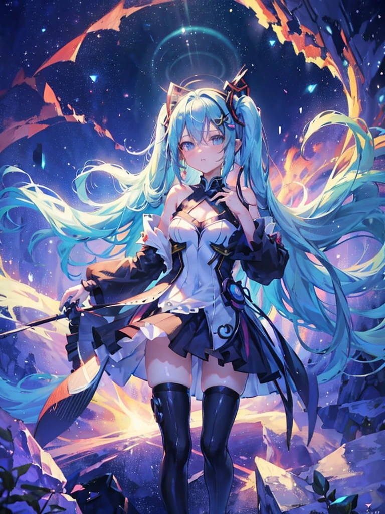 Hatsume miku x suicune , kitsune ears, art by dark natasha, jardin zen, art by dark natasha, art by vixen aztra, cuerpo completo, platas hermosas, cintura delgado, caderas amploas, piernas torneadas, hermosa, fullbody picture, recostada en una cama, mirada coqueta al expectador, standing ((upper leg coquetamente))