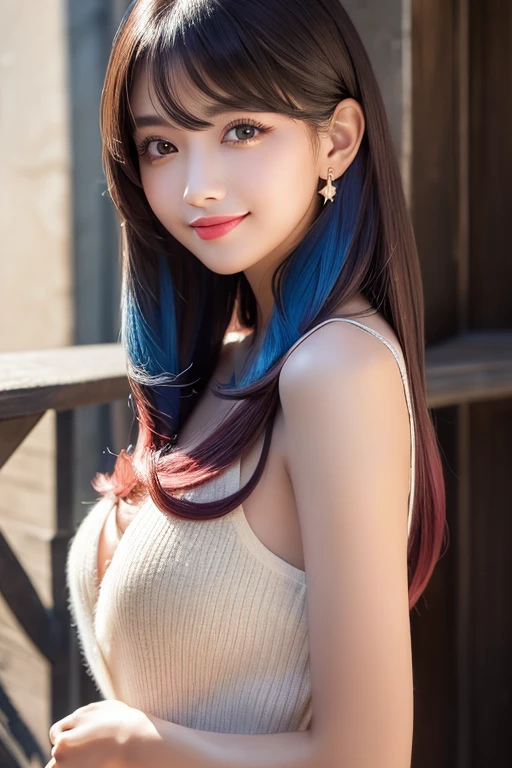 (((A real beauty))), Black Hair、folder、Round eyes、False eyelashes、Light wavy hair, correct、Pink lipstick、Striped Hair、Brown Hair、Red Hair、Blue Hair、(Dark blue hair)、(Gradient Hair)、Asymmetrical Hair、Hair behind the ear、Crossed bangs、Long Hair、(お尻までLong Hair)、Long Hair、Straight bangs、Smooth, silky hair、Hair up on one side、とんでもなくLong Hair、Valletta、Light brown eyes、Ring Eye、Round eyes、Wicked Smile、A light smile、Surrealism、Cast a Shadow、Anaglyph、Stereogram、(Extraordinary presence)、Character Portrait、Subjective、Atmospheric perspective、Film Grain、Backlight、Exposure、Lens flare、、最high quality、超High resolution、超High resolution、Very realistic, masterpiece、correct、Textured skin、high quality、最high quality、Awards、32k, 髪のfolder、A light smile、Shy laugh、Redness in the ears、correct、Subjective、Shine、360° View、Very detailed、超High resolution、解剖学的にcorrect、masterpiece、Emphasize the chest、High resolution、High detail、Long eyelashes、A slight blush、Compensate, (((Full Body Shot)))、Various poses、Shooting from a distance、