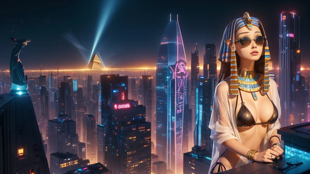 sunset spacious sunrise panoramic city background Liberty Statue, fashion portrait color photograph woman Diva, neon lights holography, draw in neon colors ((earth World)): Earth Globe : ((floating)), transparent, Three dimensions, light, SF, Digital art, Digital, scientific, dark background: electronic circuit: draw in neon colors, 3D, masterpiece, Digital space, energy, beautiful, masterpiece, 32K, light, be familiar with, lively, colorful, nice, beautiful, rich colors, beautiful Light Lines. magic effect, Sparkling, beautiful Light Grains. --v 6 --s 1000 --c 20 --q 5 --chaos 100