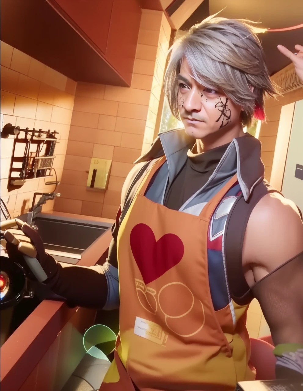 Fullbody, realistic, photorealistic, (masterpiece:1.5), concept art, intricate details, highly detailed, octane render, 8k, unreal engine, dynamic pose, best quality, highres, ((dramatic)), epic, depth of field, particles, (realistic face:1.1), ((1man, upper body, perfect eyes, detailed eyes, high quality eyes, high quality face, ironman (unmask), manly)), detailed background,