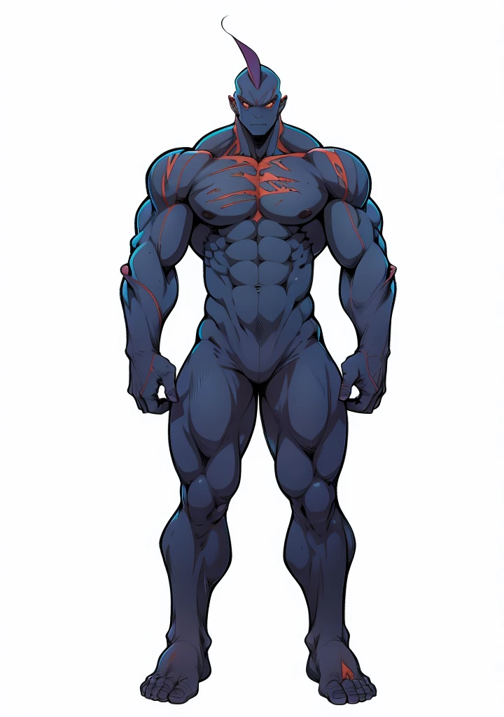 Gerar uma imagem de arte no estilo anime de um alien com o corpo colorido