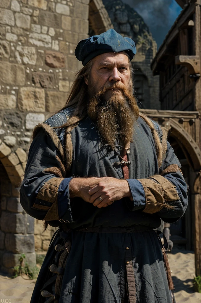 concept_art, (upper_body:1.4), old (man:1.2), (figthing_stance:1.2), (long_beard:1.2), (wearing_medieval_mage_clothes:1.4), ultra_realistic, ultra_detailed, looking_at_side, facing_side, background_cataclysmic_volcano sand_spell CastSpell