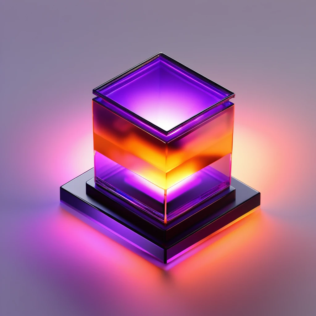 ((best quality, masterpiece)),newsafeiconv2, black safeicon, blender, octane render, C4D, icon, isometric, (server:1.2),transparent glass texture, orange, orange to purple gradient, frosted glass, transparent technology sense, studio_light, Exquisite details, stunning details, flowing orange light, (black background:1.2), simple background,high contrast 