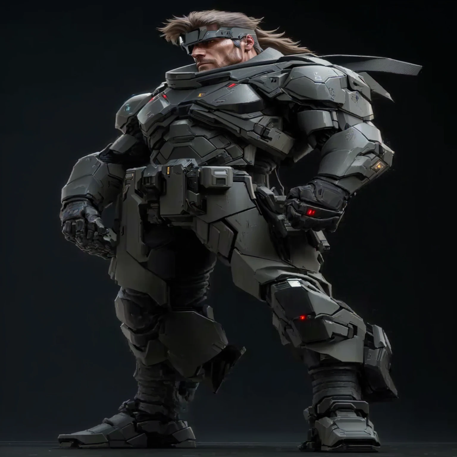 a man in a suit with a gun and a helmet, clothed in sci-fi military armor, raiden metal gear, clothed in stealth armor, stealth suit, sci-fi soldier, combat suit, octane 2. 0 render, octane high quality render, cyberpunk soldier, hard surface character pinterest, scifi character render, unreal engine character art, hardsurface armour