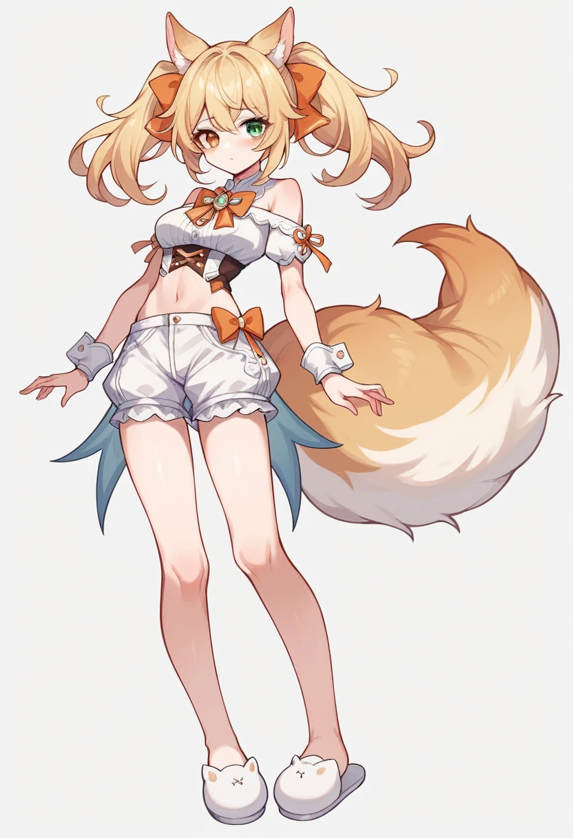 a beauty girl,Mature face,a matural female,Fluffy tail hair,Ultra-loose underwear,clothes slipping off,Anterior convex and posterior,Straight chest,Ruddy complexion,Huge fox tail,nabel,(huge tit),adventurer,tit,areola of breast,pantiess,Stockings,Character introduction,(Sexy clothes)