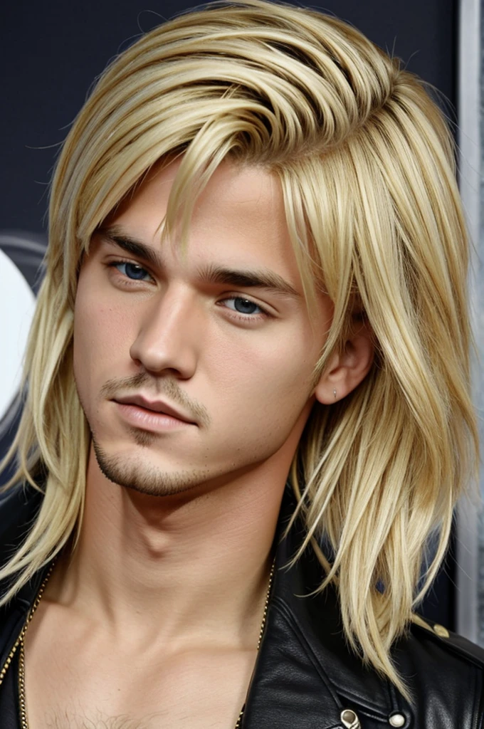 An image of a famous pop singer named Justin Mikez and is blonde