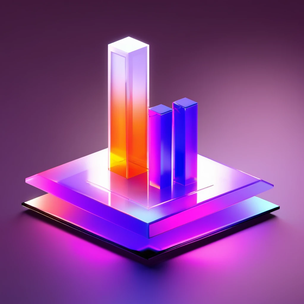 ((best quality, masterpiece)), newsafeiconv2, black safeicon, blender, octane render, C4D, icon, isometric, (server:1.2),transparent glass texture, orange, orange to purple gradient, frosted glass, transparent technology sense, studio_light, Exquisite details, stunning details, flowing orange light, (black background:1.2), simple background, high contrast, data visualization, charts, 3D bar chart, pie chart, futuristic, neon colors Show less