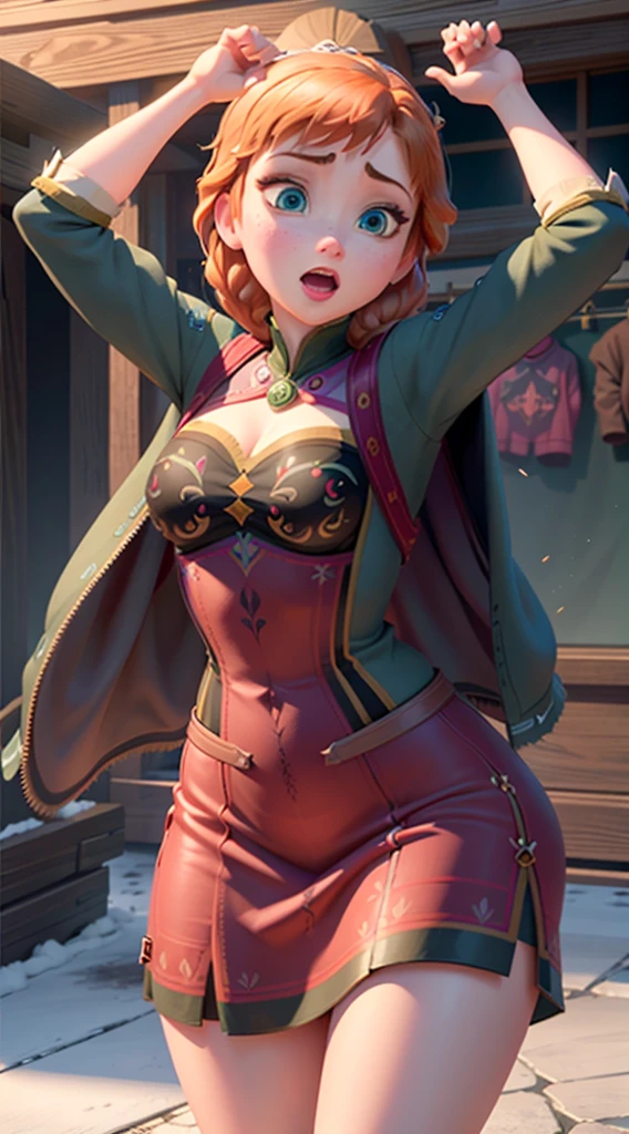 Photo of Anna of Arendelle having orgasm, opening your clothes