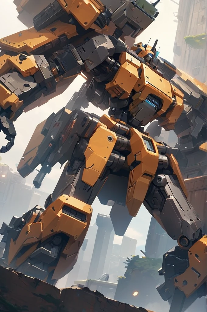 ((Best quality)), ((masterpiece)), (detailed), overwatch 2 bastion robot