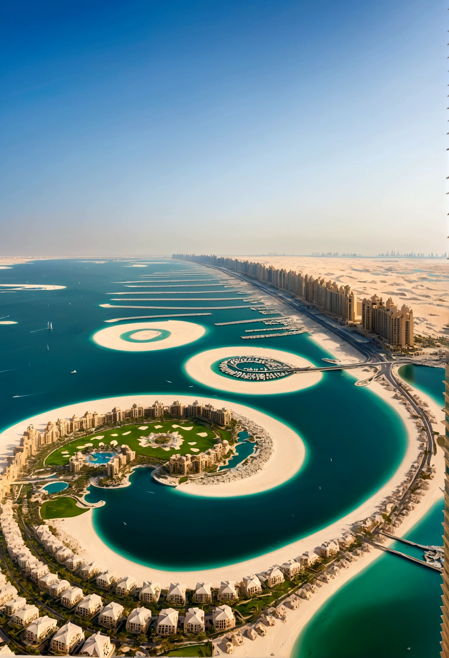 Distant view of Palm Jumeirah