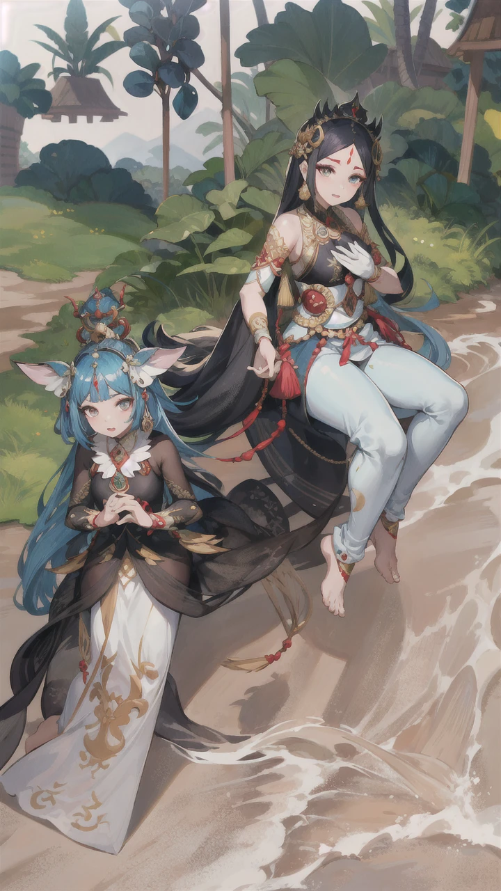 Roro Jonggrang is a legendary figure from Javanese folklore who is renowned for her exceptional beauty. According to tradition, she is said to have possessed a fair complexion, l