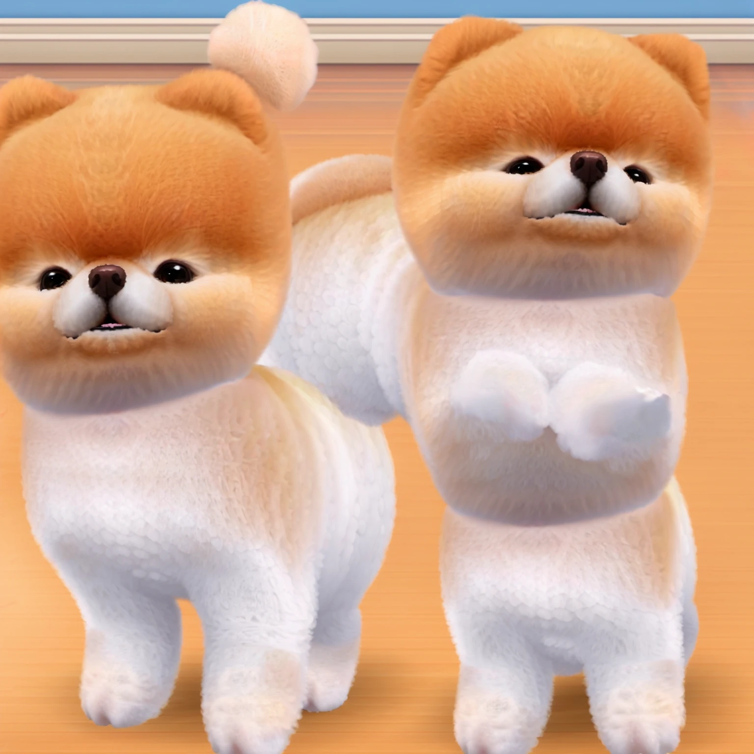 (masterpiece, The most fluffy little Pomeranian,Fine fluff,Extremely fine hair,最good quality,masterpiece,(Soft colors:1.2)good quality:1.2),