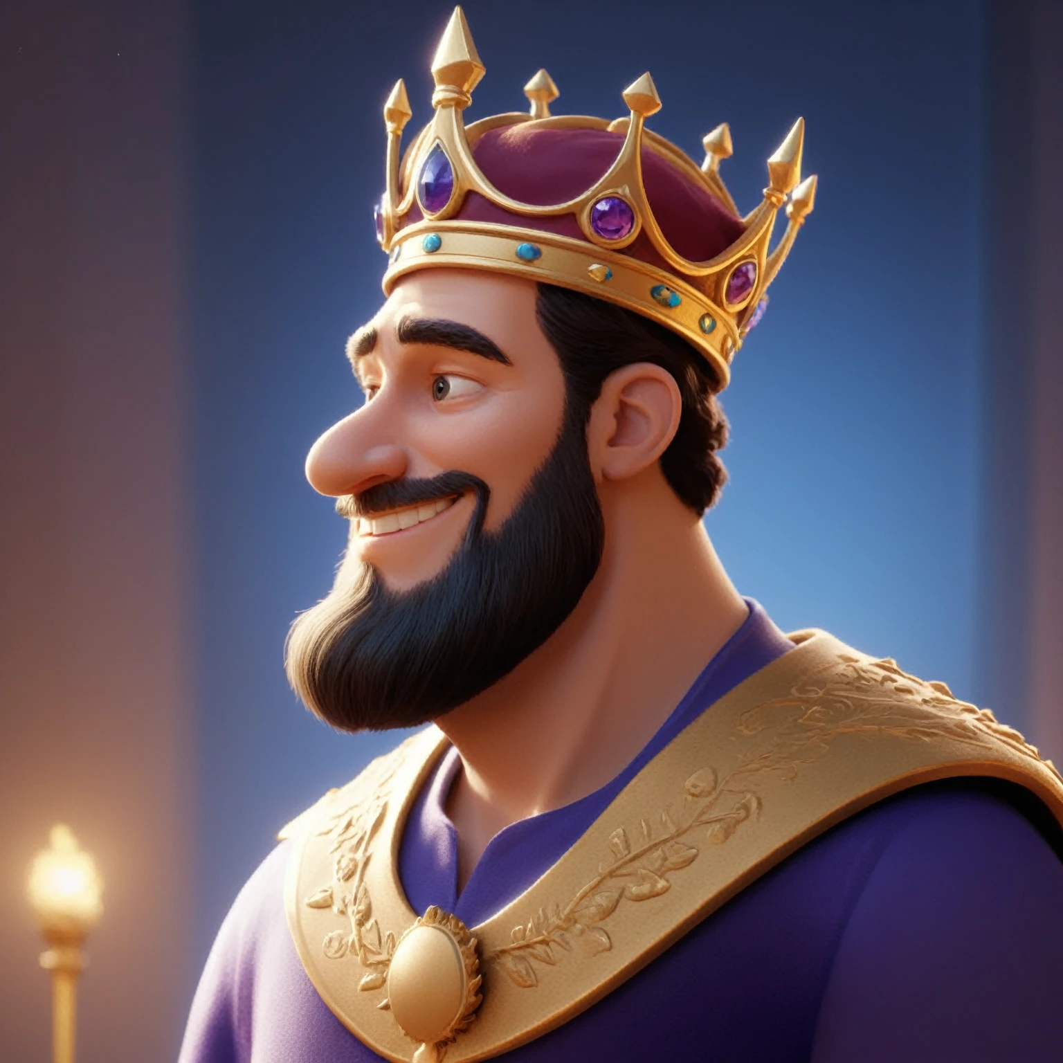 a close up of a gold coin with a face on it, coin, depicted as a 3D rendering, medallion, 3D icon for a mobile game, high poly, coin of secret society, stylized STL, high poly, bronze pillars, created in a blender, modeled in 3D, rendering in a key image, an iconic character with high detail, Sculpture in Zbrush