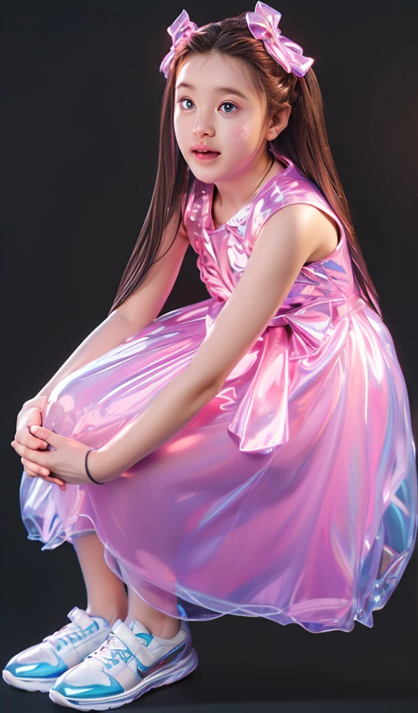 3d style, simplified design, 3d render, glossy texture, smooth 3d model, multiple light sources, rim light, sharp post effects render, (glossy plastic texture with multiple big light probe refractions), perfect cgi, smooth silhouette, high intensity refraction, (super glossy material), most beautiful vfx , blue background, plastic refractions, realistic, 4k, high resolution, rim light, photo shoot, commercial photo, profile shot, 4k, rim light, high resolution, 4k, glossy texture, smooth 3d model, multiple light sources, rim light, sharp post effects render, (glossy metallic texture with multiple big light probe refractions), perfect cgi, cgi art created only with gradients, smooth silhouette, high intensity refraction, (super glossy chrome material), most beautiful vfx, blue background, chrome metal refractions, multiple light sources, rim light, sharp post effects render, perfect cgi, digital art, detailed digital art, reflective, best quality, 4k, masterpiece:1.2, ultra-detailed, realistic, vivid colors, dark and moody lighting, The image of the highest quality, ensuring every detail is showcased perfectly. It in 4k resolution, allowing viewers to immerse themselves in the richness of the colors and intricate details. The realistic rendering. under the spotlight, reflecting, high-resolution image, realistic rendering, dark background, and rim light photorealistic The image features three characters standing in front of three houses. The characters are a red-haired mermaid, a purple cat, and an orange dog. They are each holding a yellow maraca